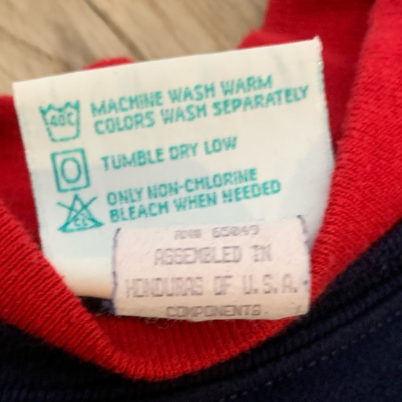 Vintage 90s You Can Always Count On Grandma Sweatshirt - PLUS 1X - Navy & Red - Picture 4 of 9